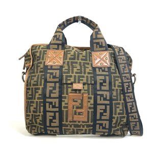 FENDI Zucca FF pattern Hand Bag 2WAY bag Shoulder Bag Tote Bag